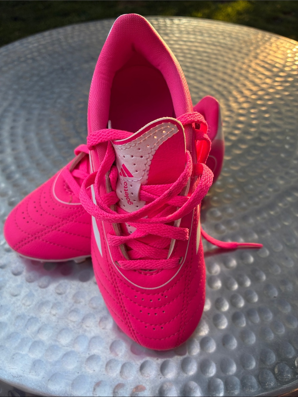 adidas Hot Pink Youth Soccer Cleats